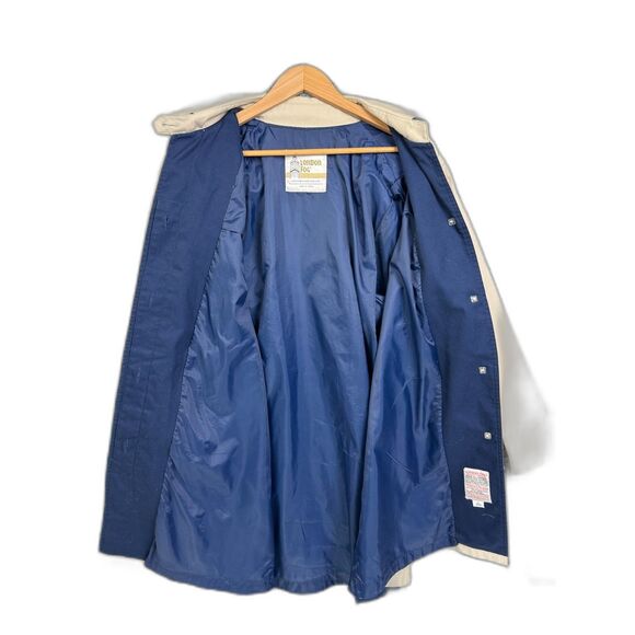 Vintage London Fog Beige Trench Coat Women 10 R Made in Korea Classic 80s - Picture 4 of 8